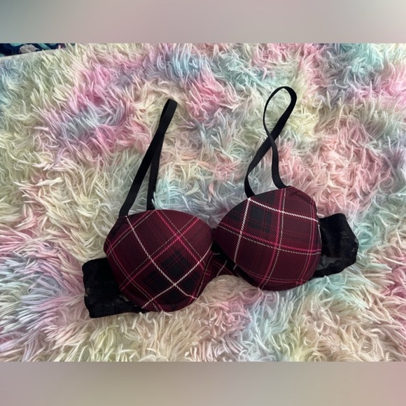 NWOT La SENZA Remix Black and Pink Push-Up Bra- 34A - Picture 3 of 8